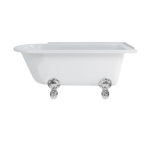 Burlington Hampton Back to Wall Showering Bath with Legs