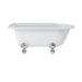 Burlington Hampton Back to Wall Showering Bath with Legs