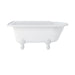 Burlington Hampton Back to Wall Showering Bath with Legs