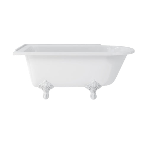 Burlington Hampton Back to Wall Showering Bath with Legs