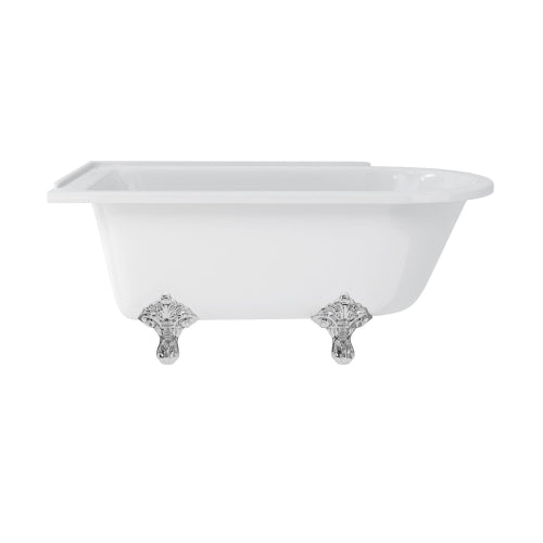 Burlington Hampton Back to Wall Showering Bath with Legs