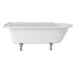 Burlington Hampton Back to Wall Showering Bath with Legs