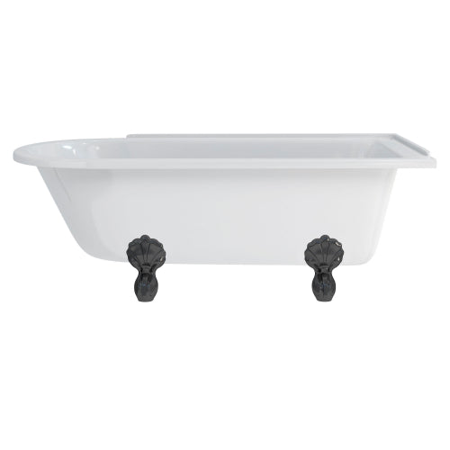 Burlington Hampton Back to Wall Showering Bath with Legs