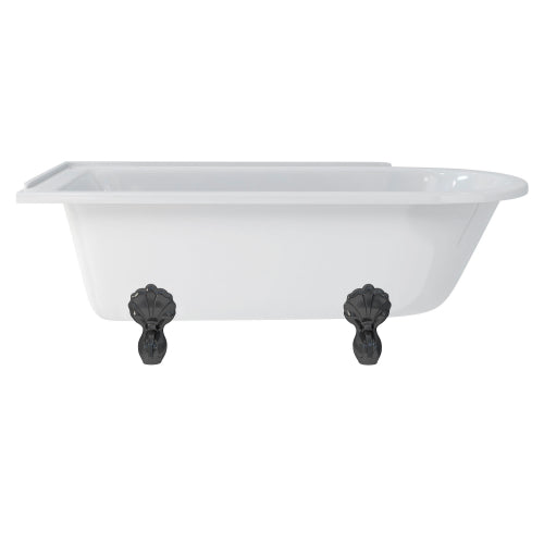 Burlington Hampton Back to Wall Showering Bath with Legs