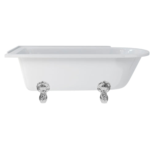 Burlington Hampton Back to Wall Showering Bath with Legs