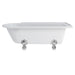 Burlington Hampton Back to Wall Showering Bath with Legs