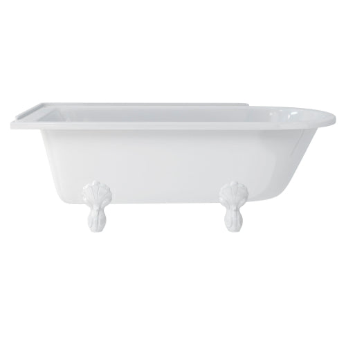 Burlington Hampton Back to Wall Showering Bath with Legs