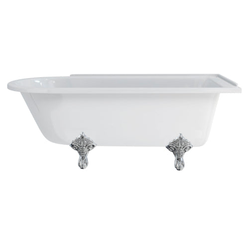 Burlington Hampton Back to Wall Showering Bath with Legs