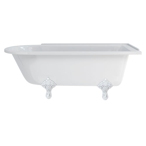 Burlington Hampton Back to Wall Showering Bath with Legs