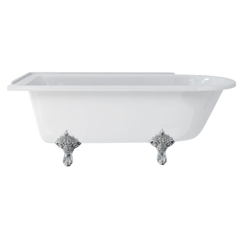 Burlington Hampton Back to Wall Showering Bath with Legs