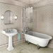 Burlington Hampton Back to Wall Showering Bath with Legs