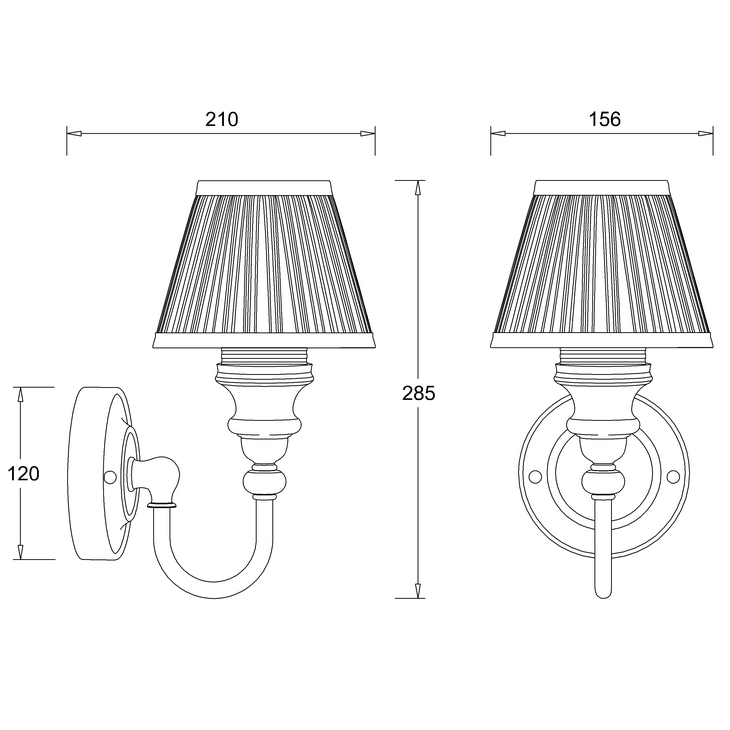 Burlington Ornate Traditional Bathroom Light With Base