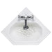 Burlington Pentagon Wall Hung 596mm Corner Basin