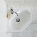 Burlington Pentagon Wall Hung 596mm Corner Basin