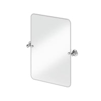 Burlington Rectangular Non-Illuminated Mirror With 1850 Fixings, Chrome