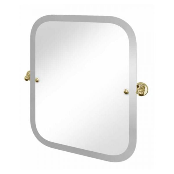 Burlington Rectangular Swivel Mirror with Round Edges 620mm