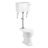 Burlington Rimless Medium Level Toilet With Cistern