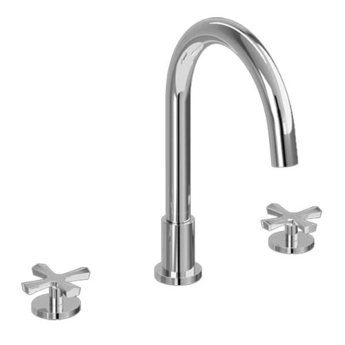 Burlington Riviera 3 Hole Bath Mixer Tap - Chrome Filler