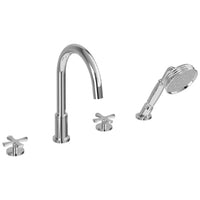 Burlington Riviera 3 Hole Bath Mixer Tap With Handset