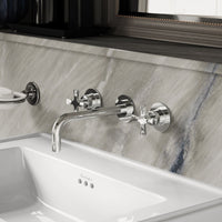Burlington Riviera 3 Hole Wall Mounted Basin Mixer Tap