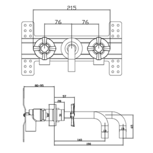 CODE CHANGED DO NOT ORDER Burlington Riviera 3 Hole Wall