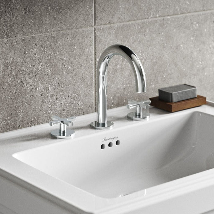 Burlington Riviera 3 Tap Hole Basin Mixer - Taps