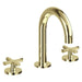 Burlington Riviera 3 Tap Hole Basin Mixer - Gold Taps