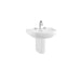 Burlington Riviera D shape Basin With Semi Pedestal - 3