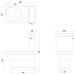 Burlington Riviera Full Back Close Coupled Toilet with Soft