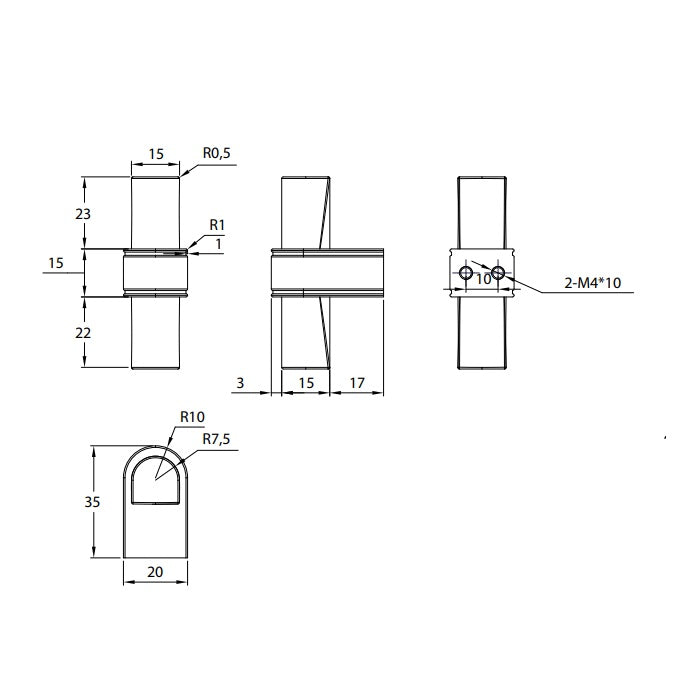 Burlington Riviera Furniture Ribbon Handles