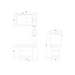 Burlington Riviera Open Back Close Coupled Toilet with Soft
