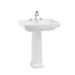 Burlington Riviera Rectangular Basin With Full Pedestal