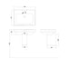 Burlington Riviera Rectangular Basin With Semi Pedestal