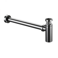 Burlington Round Flat Bottom Basin Bottle Trap Chrome