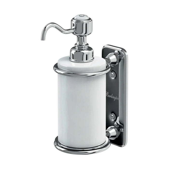 Burlington Single Soap Dispenser - White/Chrome Clearance