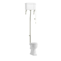 Burlington Standard High Level Traditional Toilet - Nickel
