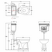 Burlington Standard Low Level Traditional Toilet