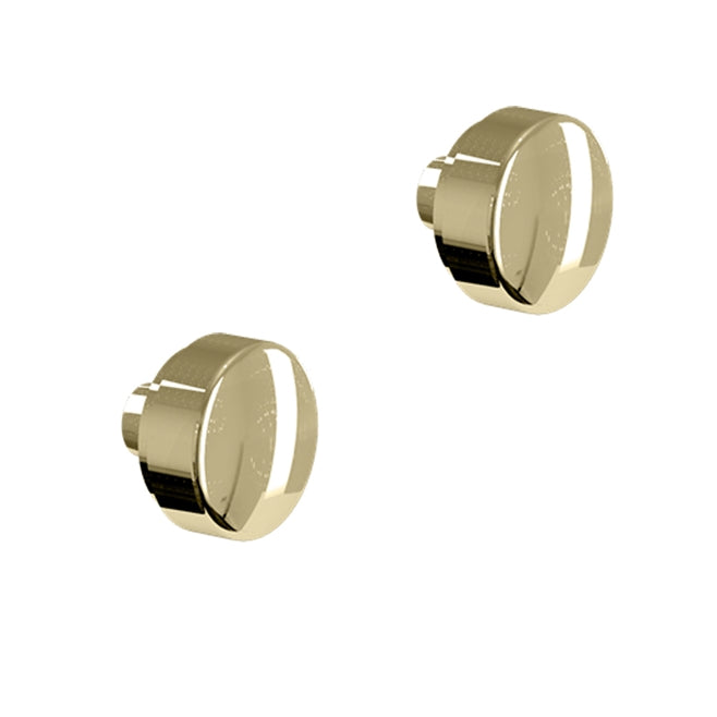Burlington Toilet Pan Fixing Screw Cover Caps Pair - Gold