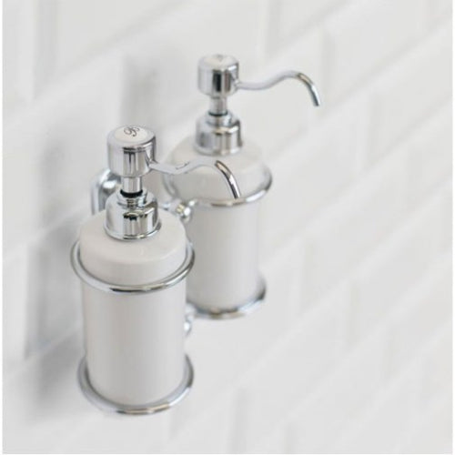 Burlington Traditional Double Soap Dispenser Chrome