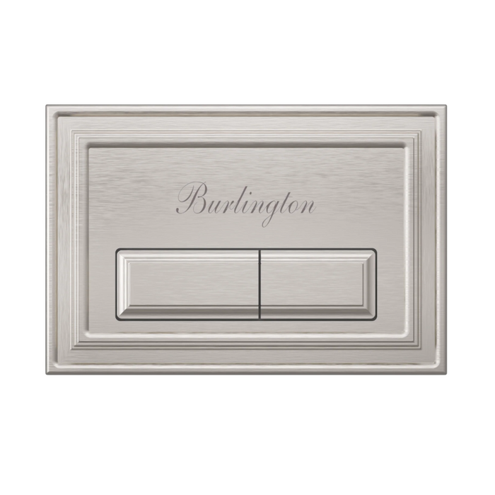 Burlington Traditional Rectangular Flush Plate - Brushed