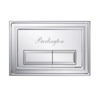 Burlington Traditional Rectangular Flush Plate - Chrome