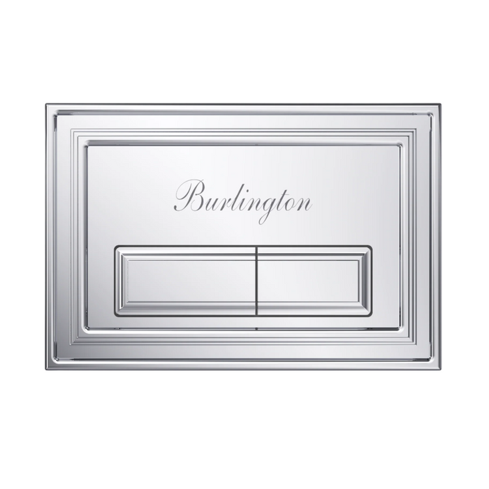 Burlington Traditional Rectangular Flush Plate - Chrome