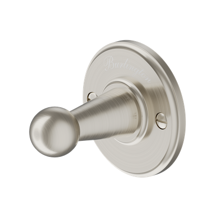 Burlington Traditional Single Robe Hook - Brushed Nickel