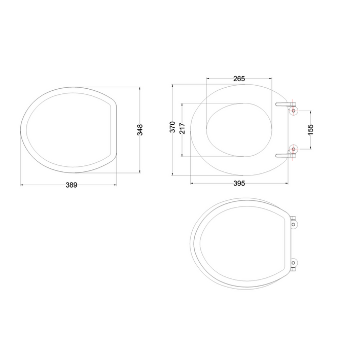 Burlington Traditional Soft Close Toilet Seat - Seats