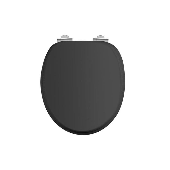 Burlington Traditional Soft Close Toilet Seat - Gloss Black