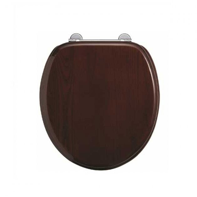 Burlington Traditional Soft Close Toilet Seat - Mahogany