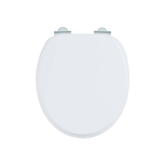 Burlington Traditional Soft Close Toilet Seat - Matt White