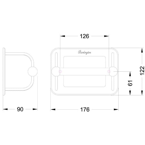 Burlington Traditional Toilet Roll Holder and Cover