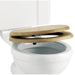 Burlington Traditional Soft Close Toilet Seat — open lid view