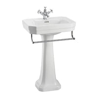 Burlington Victorian Basin with Full Pedestal And Towel